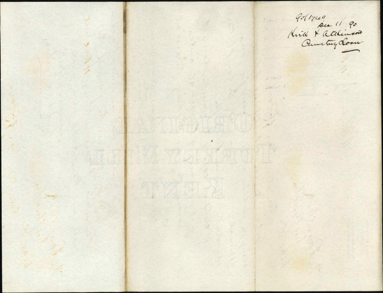 Cemetery loan - Kirk and Atkinson