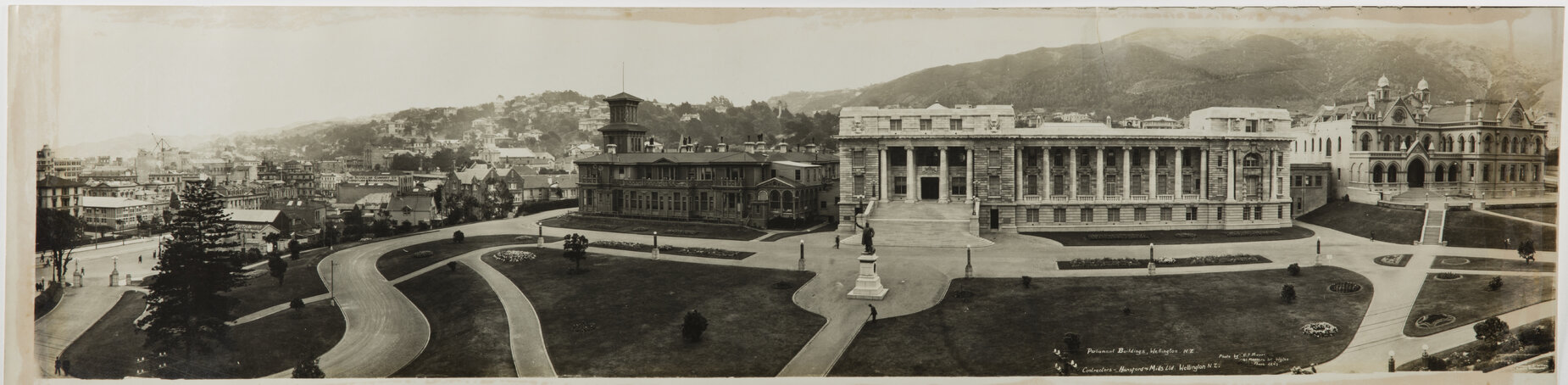Parliament Buildings, Wellington NZ Contractors, Hansford &amp; Mills Ltd, Wellington NZ