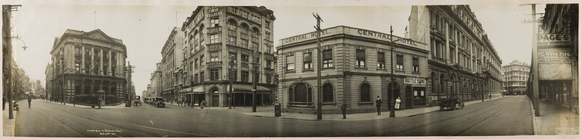 Lambton Quay and Featherston Street, Wellington