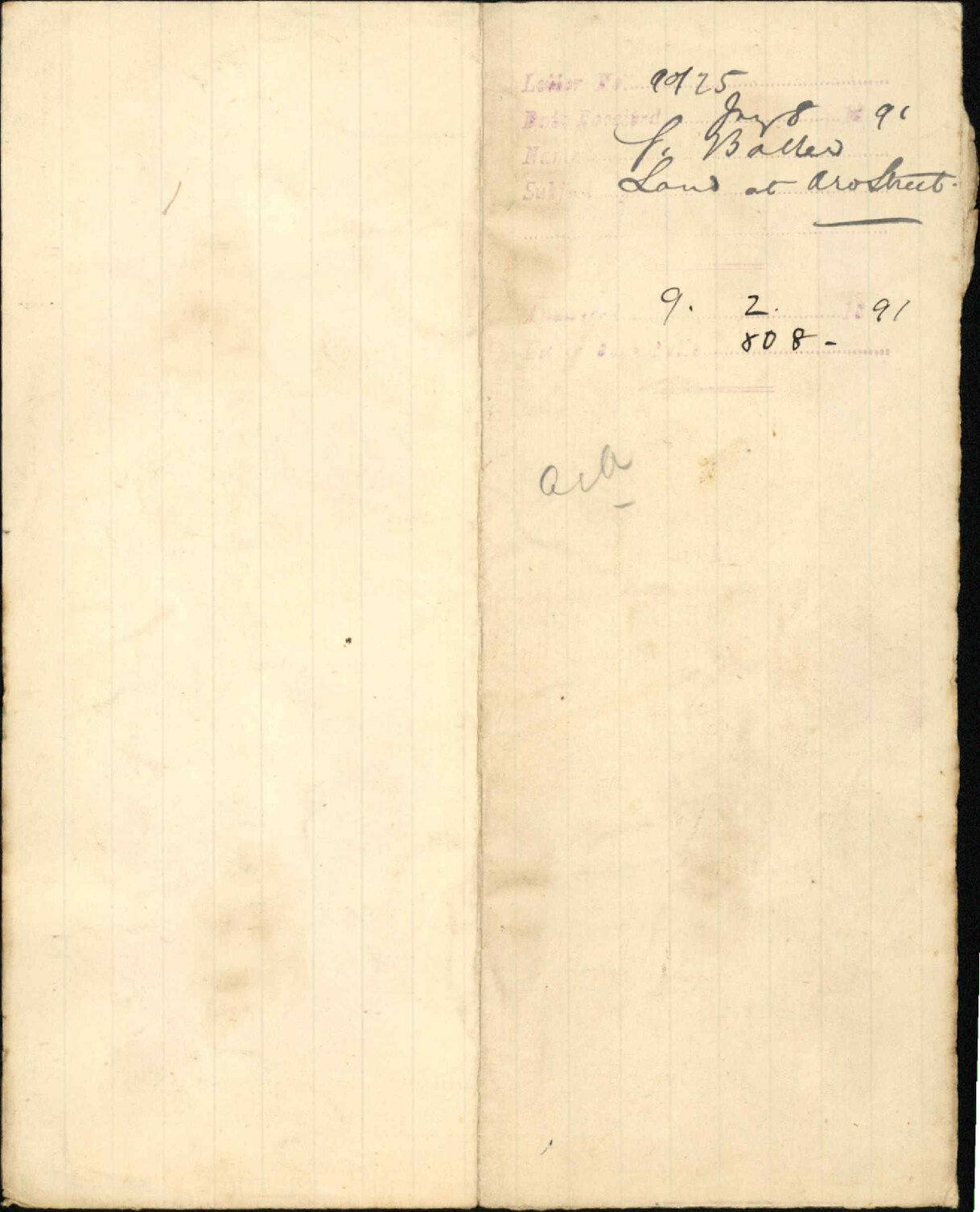 Land at Aro Street - G Baker