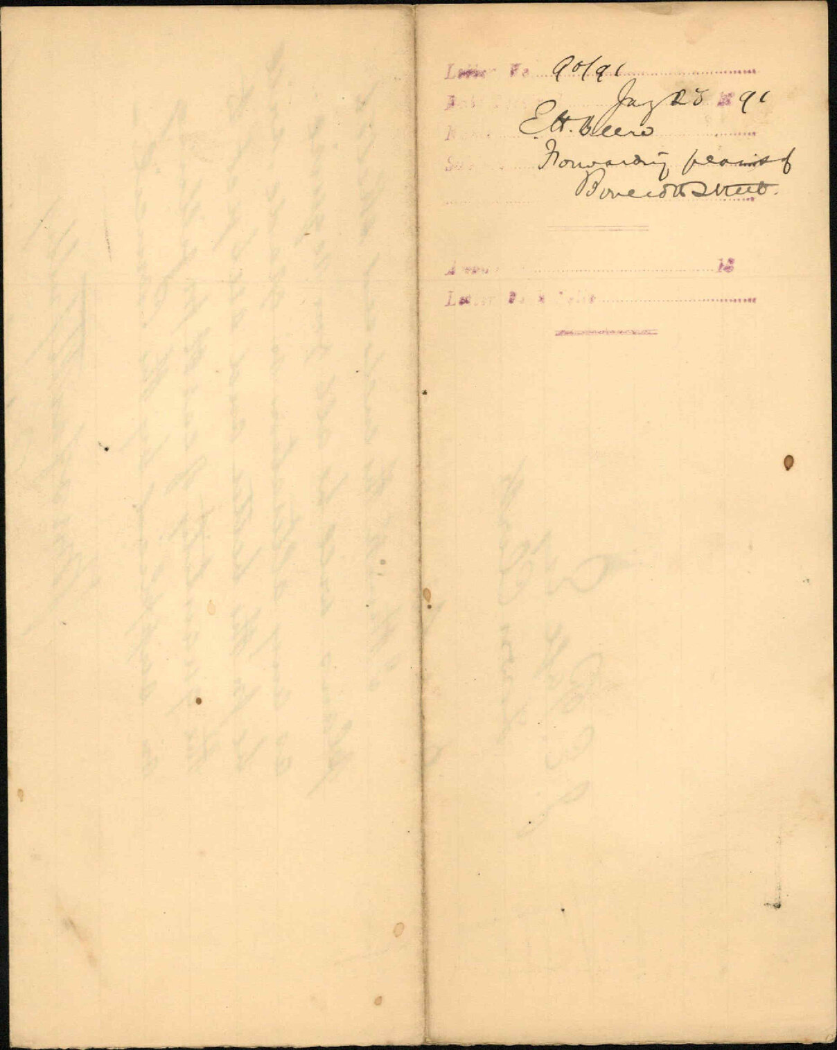Forwarding plans of Bowen Street - E H Beere