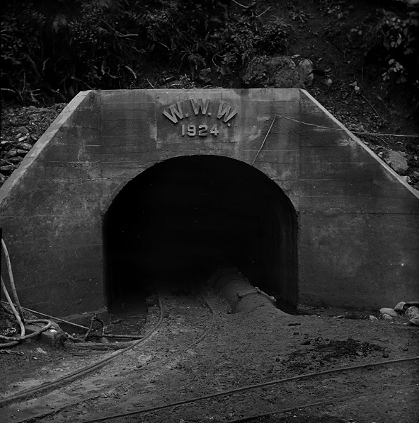 Wellington Water Works pipe opening