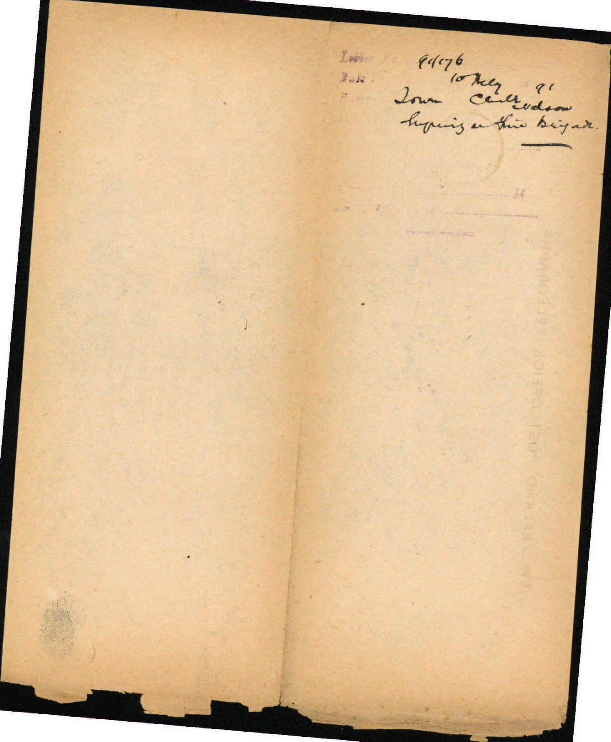 Enquiry regarding Fire Brigade - Town Clerk, Nelson