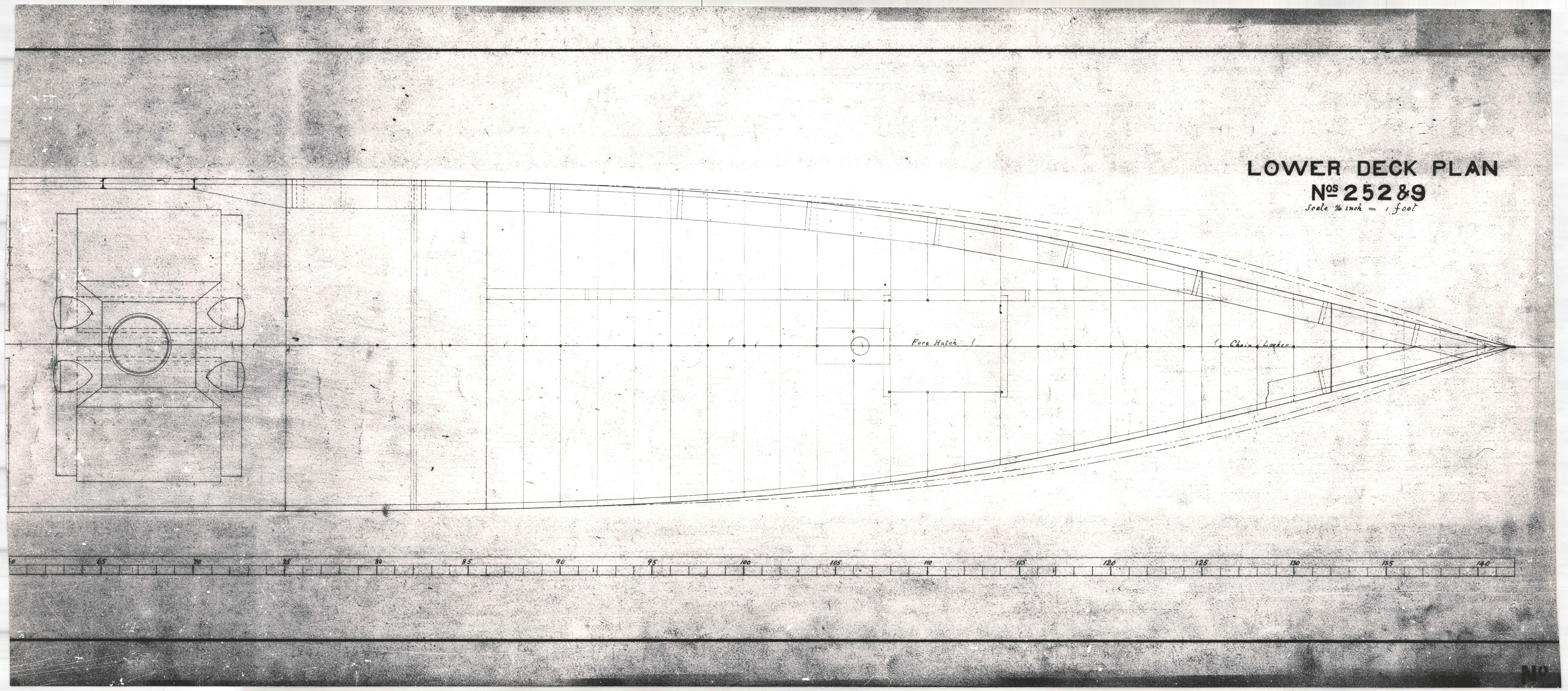 SS Wairarapa, SS Manapouri, lower deck plan, right side