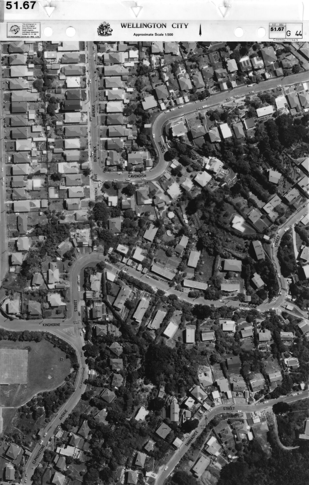 Aerial transparency, Sheet 51.67