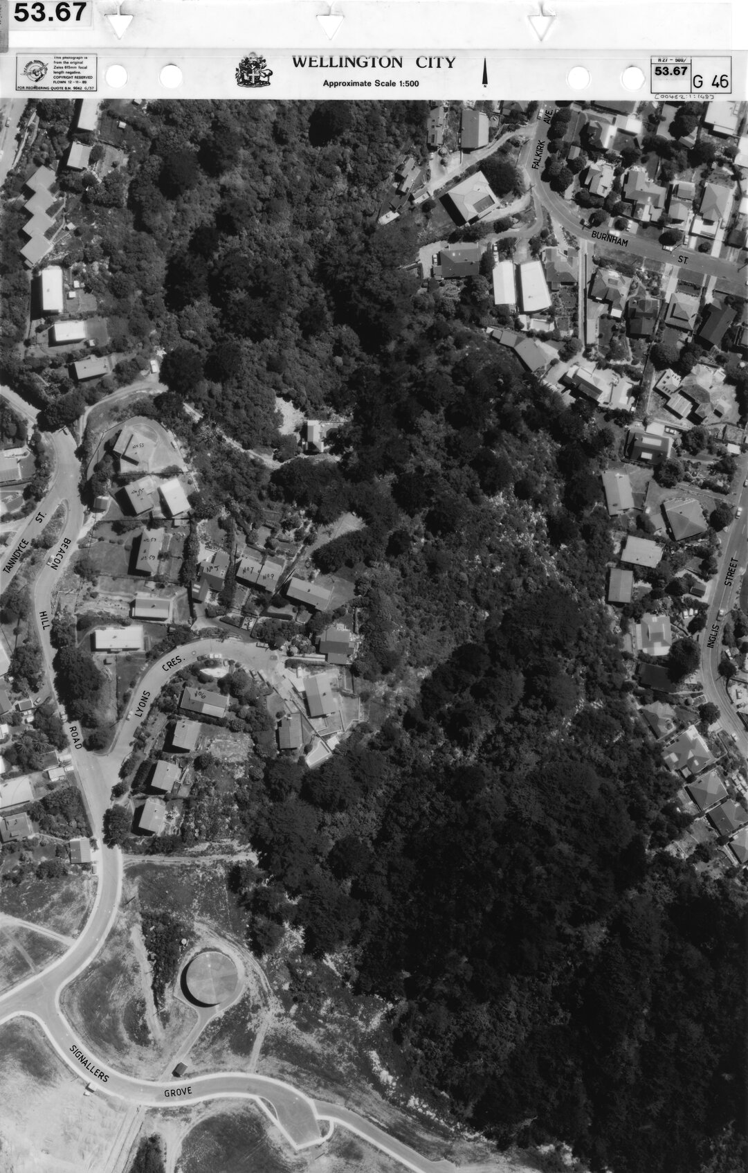 Aerial transparency, Sheet 53.67