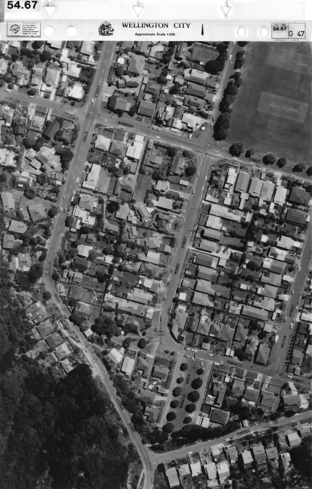 Aerial transparency, Sheet 54.67