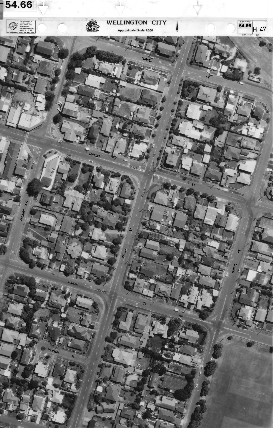 Aerial transparency, Sheet 54.66