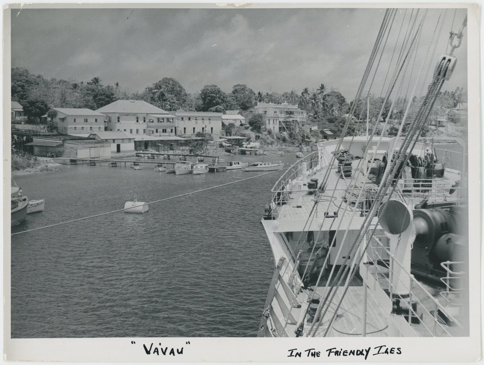View of Vava'u wharves, Tonga
