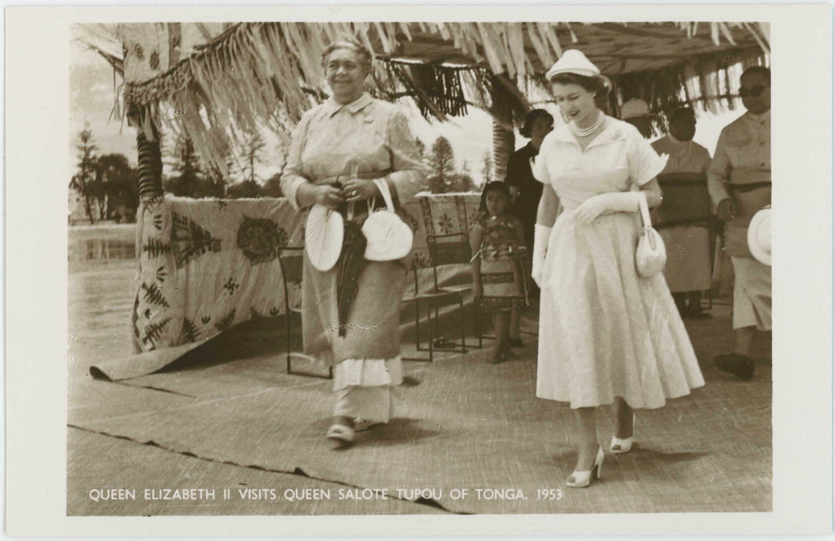 Queen Elizabeth II with Queen Salote, Tonga
