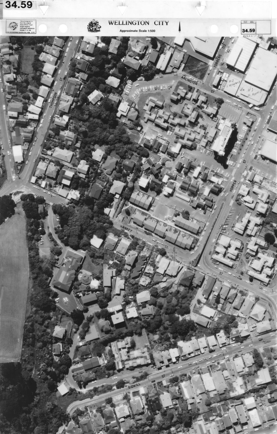 Aerial transparency, Sheet 34.59