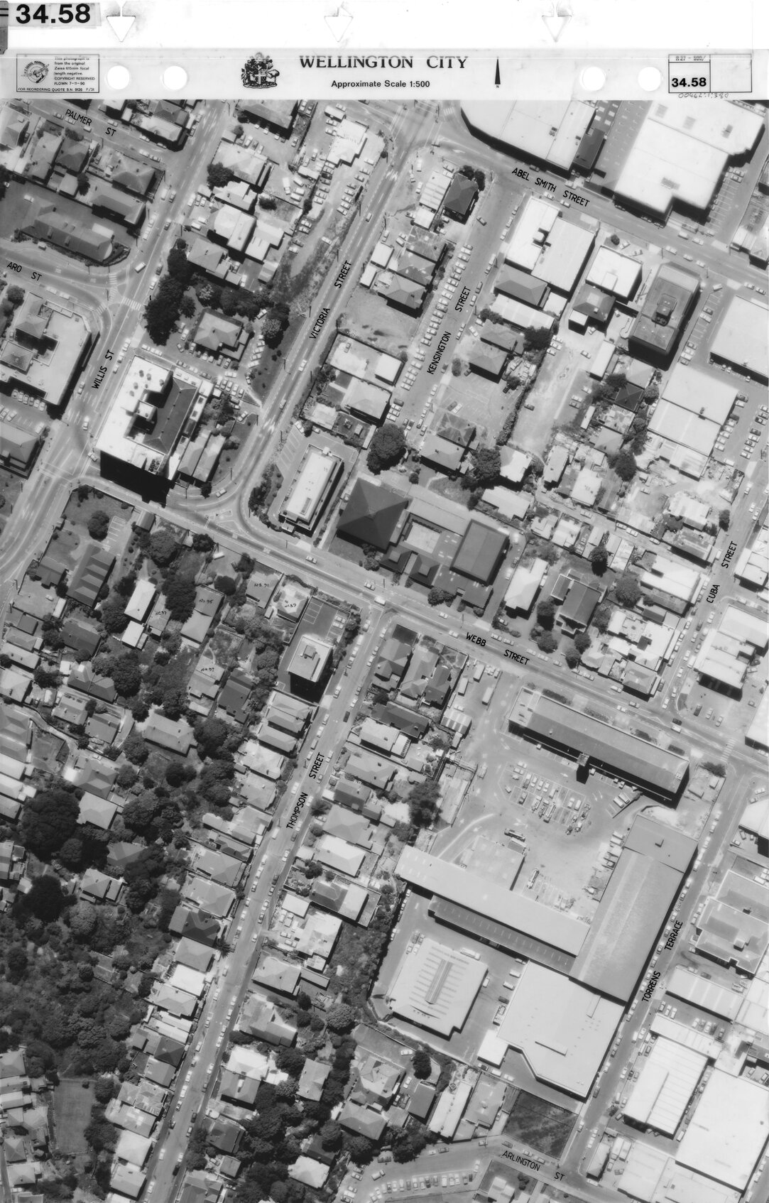 Aerial transparency, Sheet 34.58