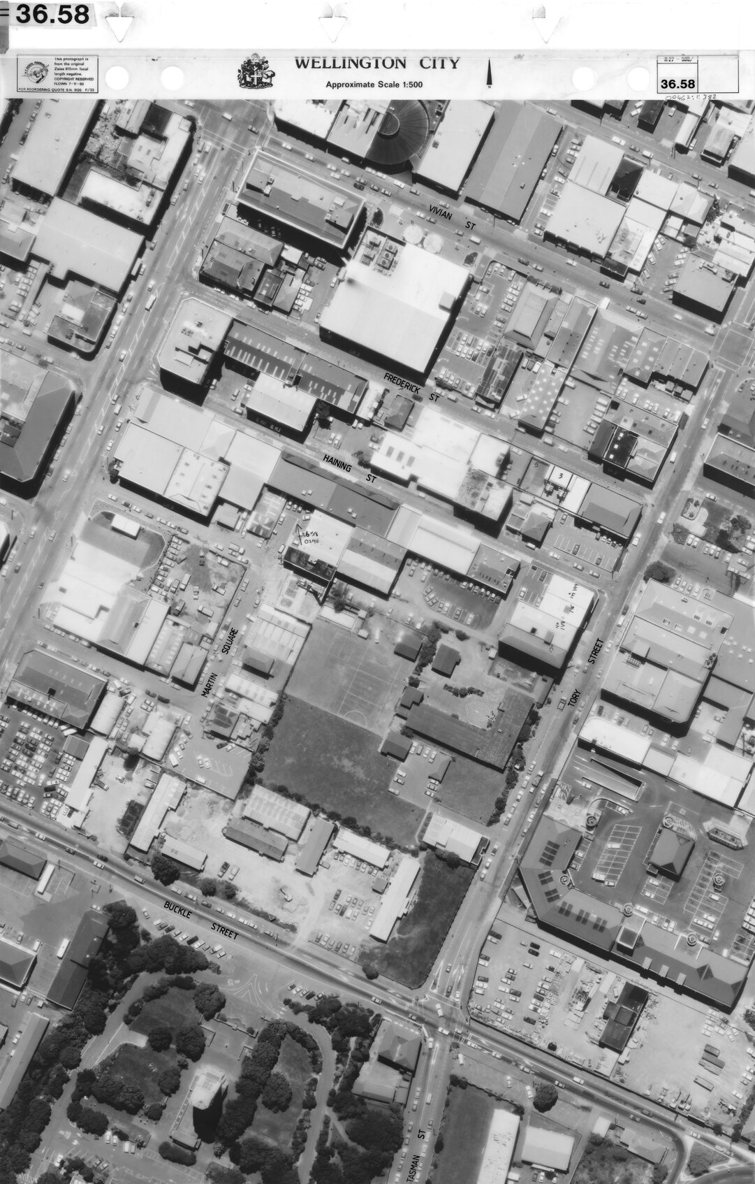 Aerial transparency, Sheet 36.58