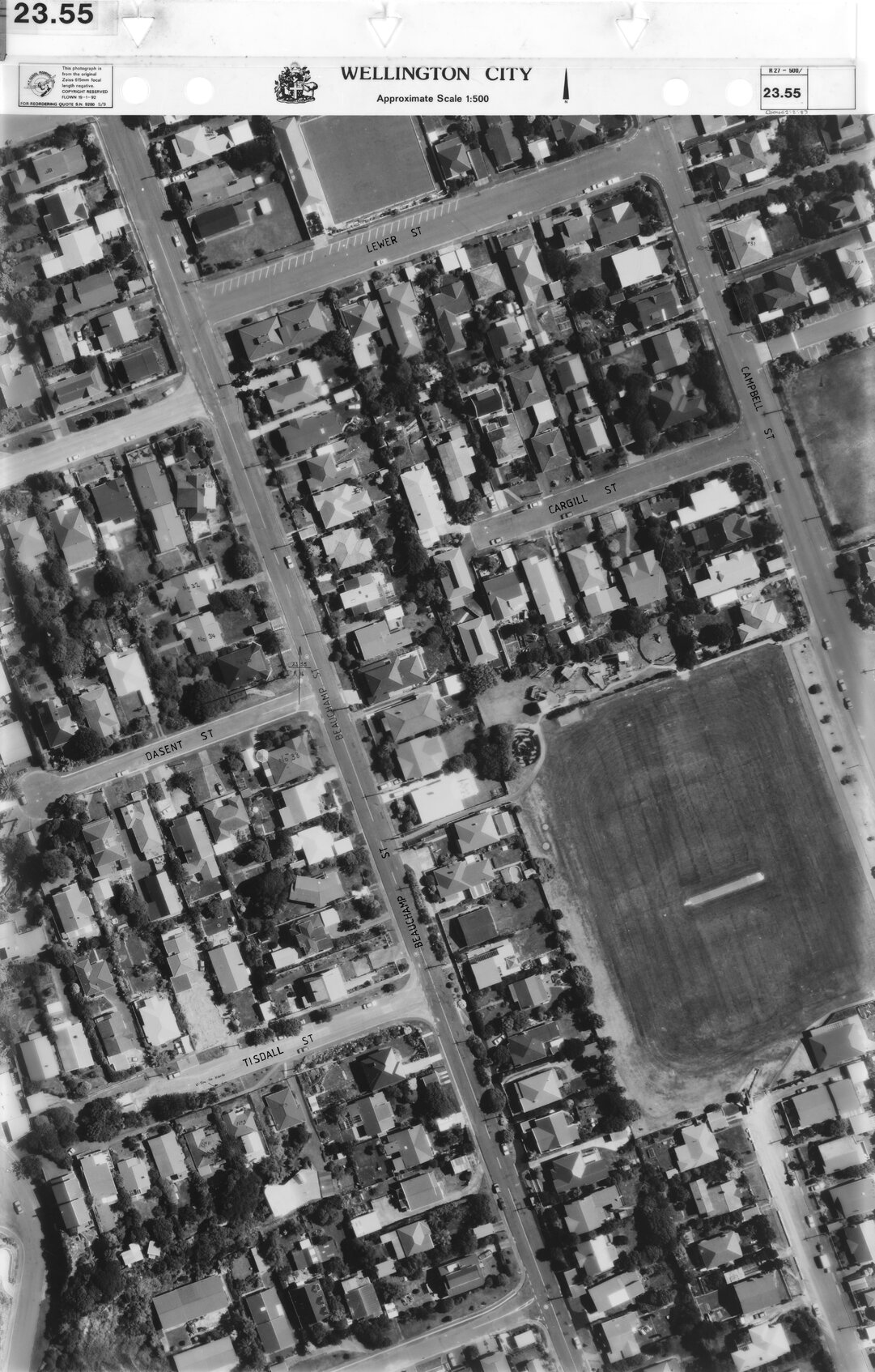 Aerial transparency, Sheet 23.55