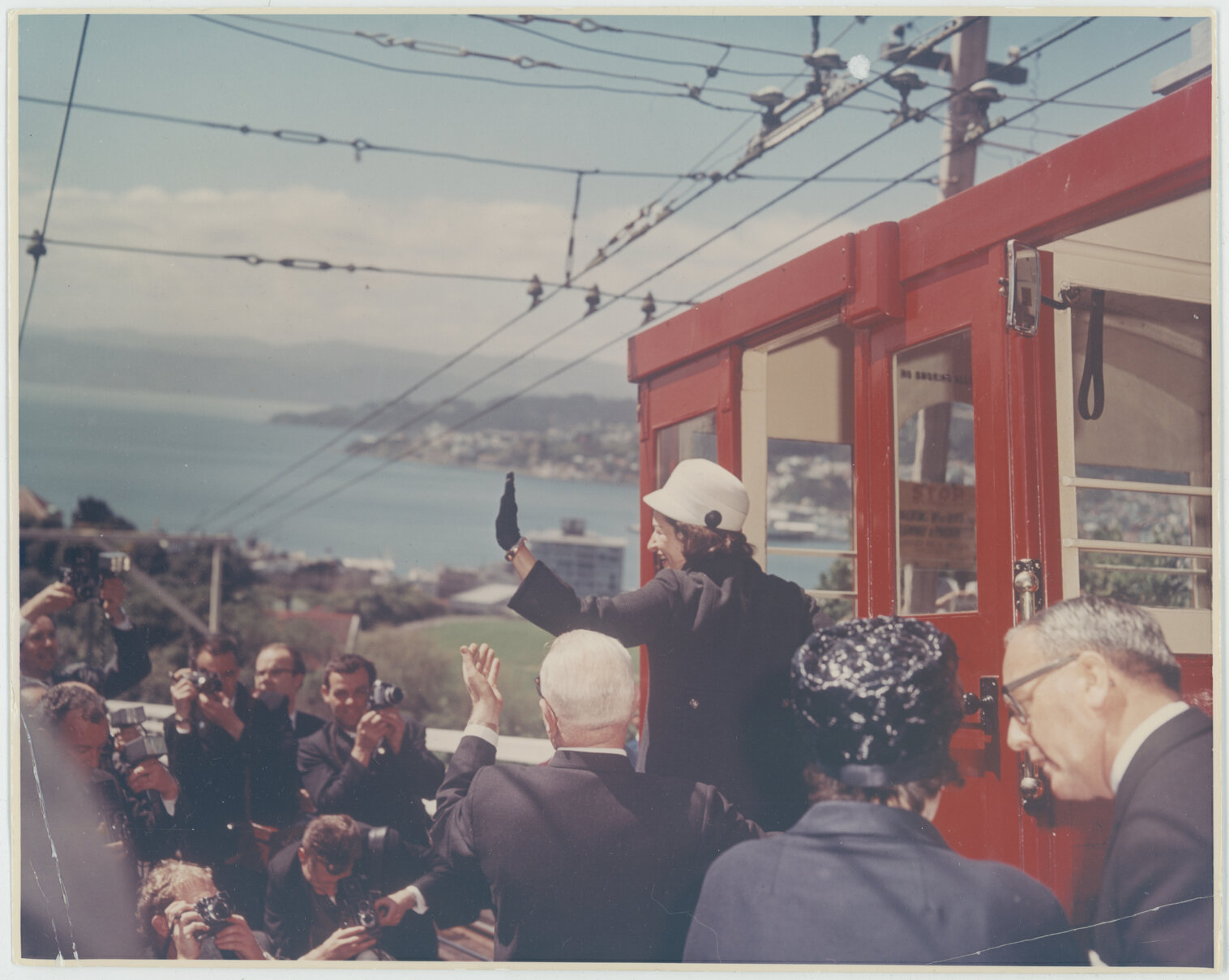 Lady Bird Johnson on the Kelburn Cable Car