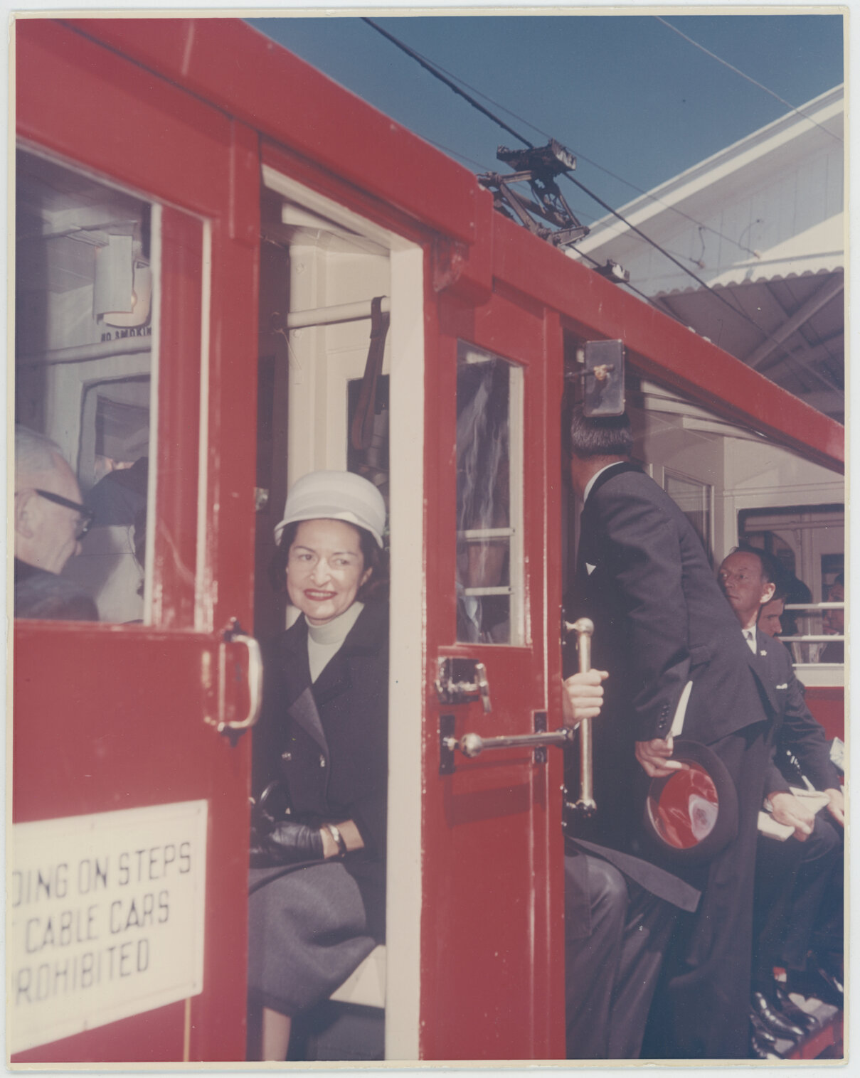 Lady Bird Johnson on the Kelburn Cable Car