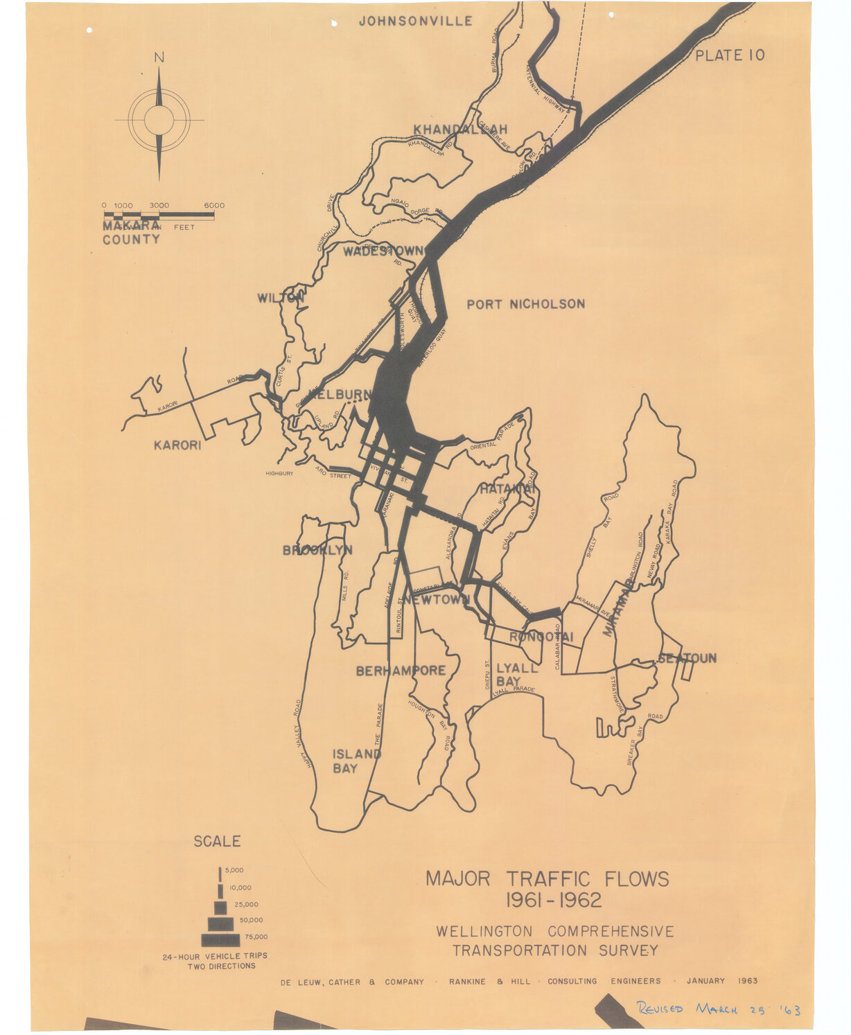 Major Traffic Flows 1961-1962