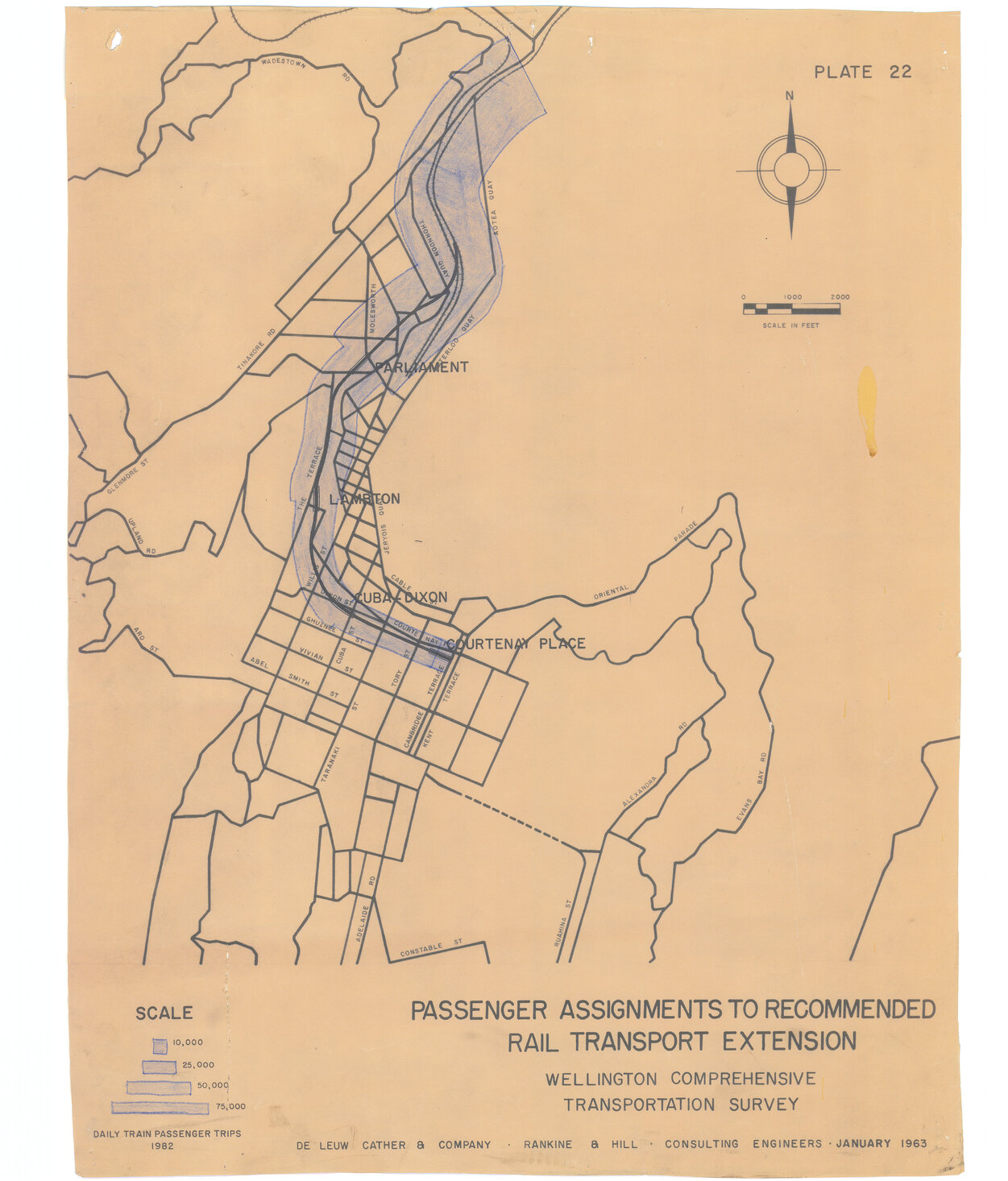 Passenger Assignments to Recommended Rail Transport Extension