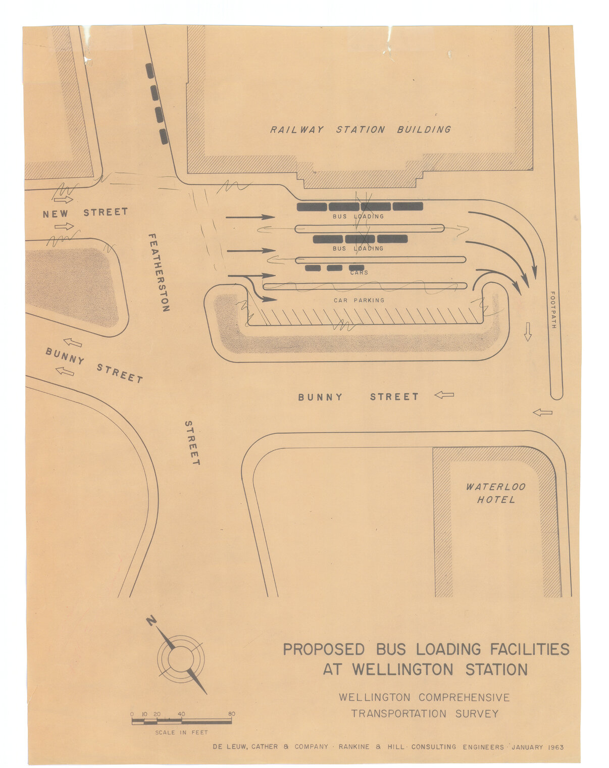 Proposed Bus loading facilities at Wellington Station