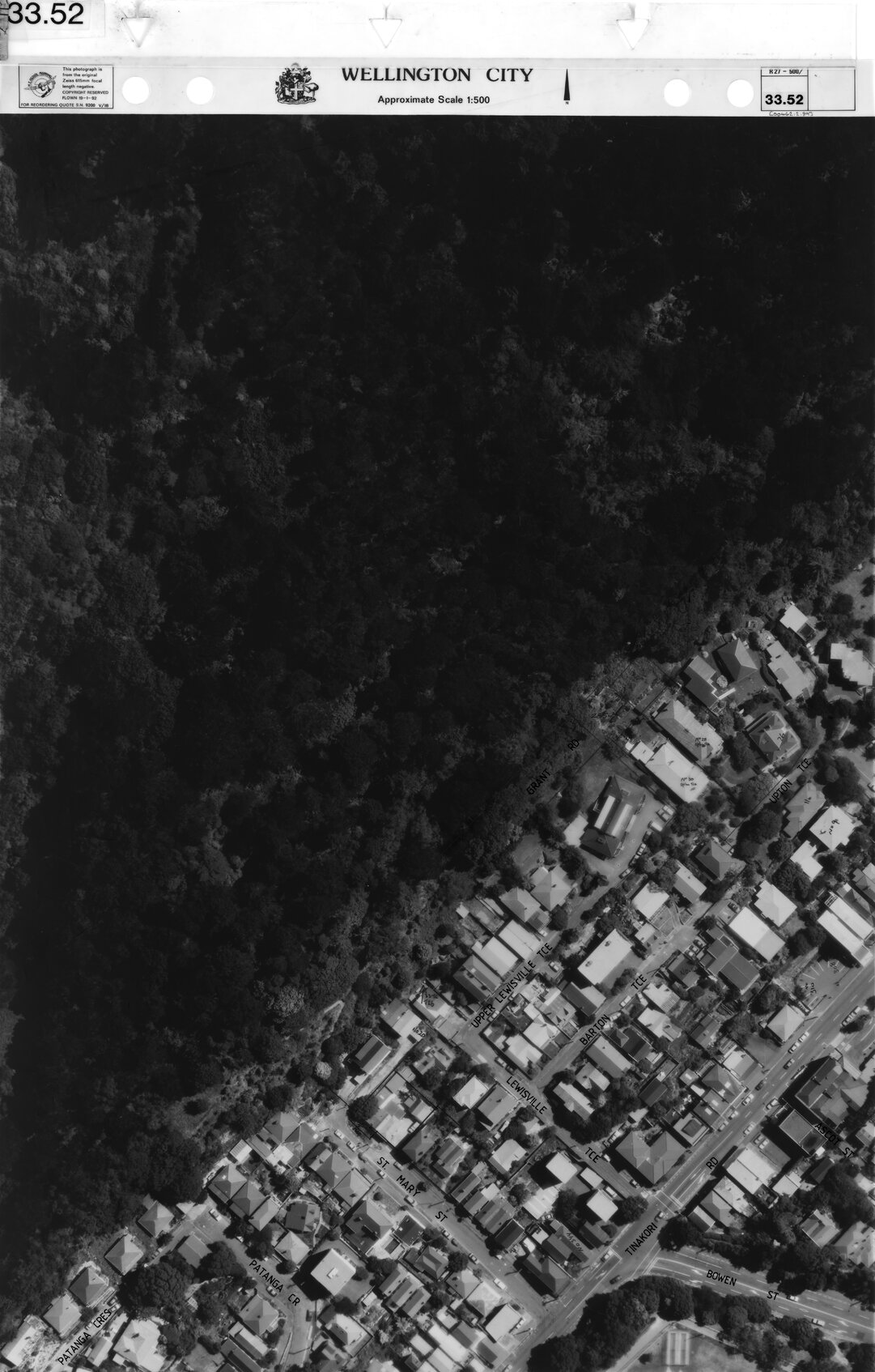 Aerial transparency, Sheet 33.52