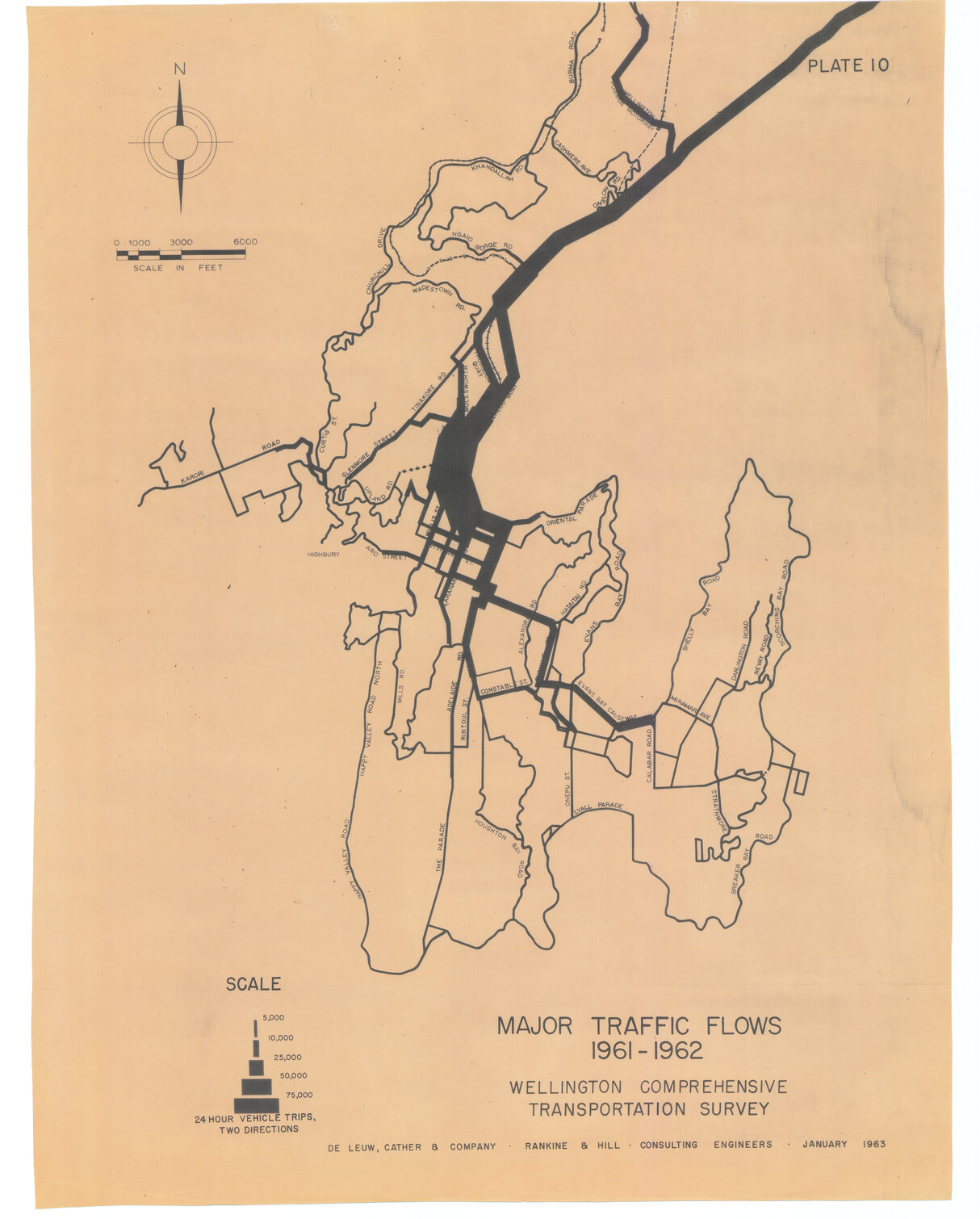 Major Traffic Flows 1961-1962
