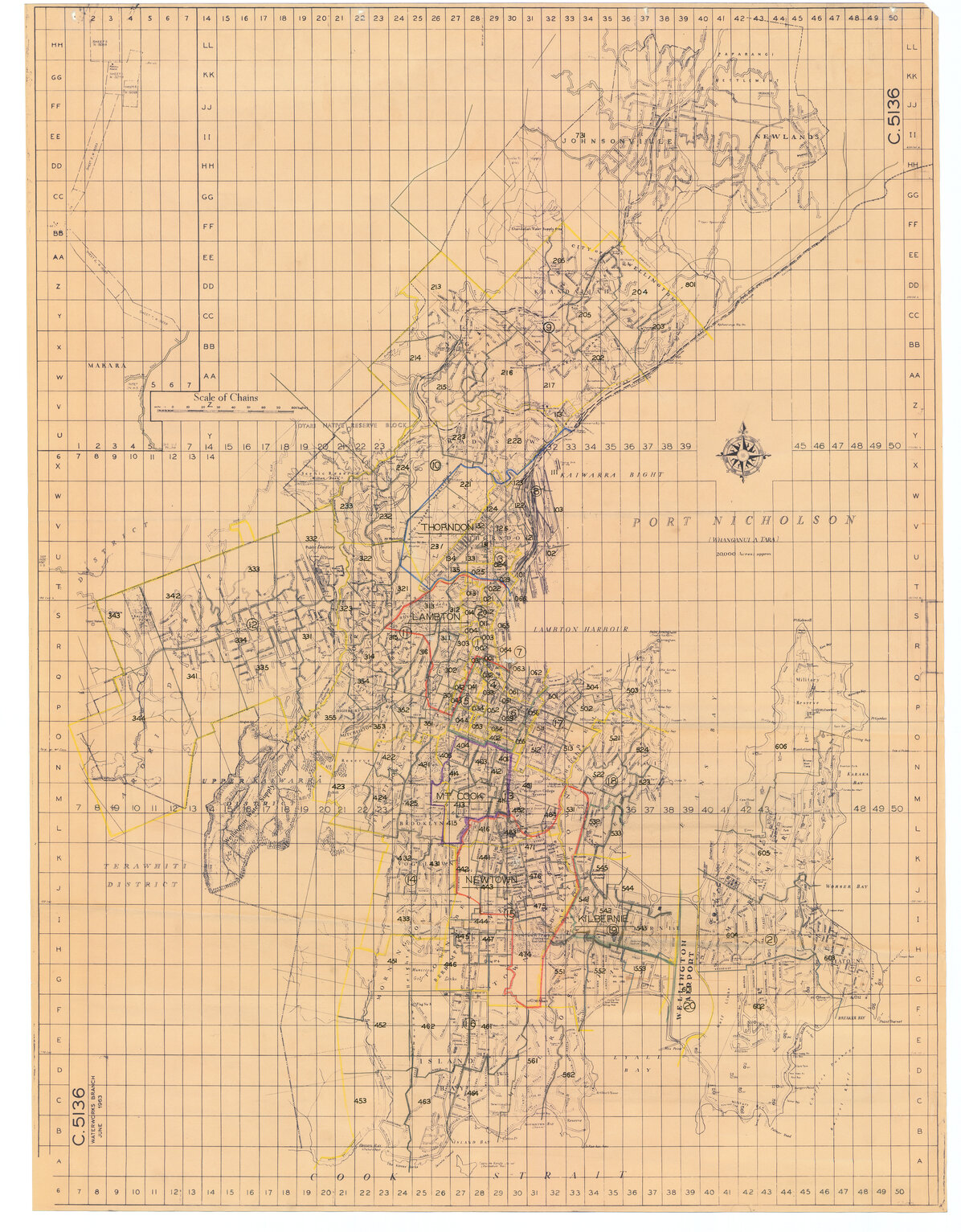 Annotated Plan of Port Nicholson