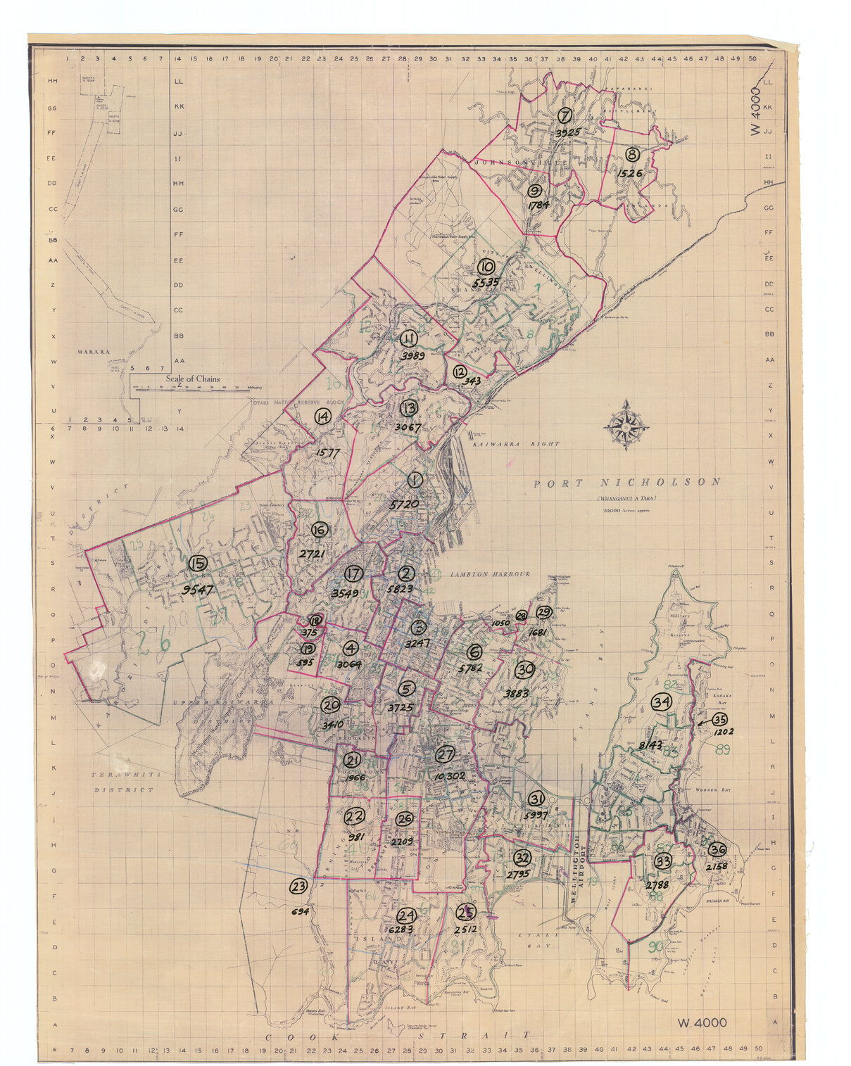 Annotated Plan of Port Nicholson