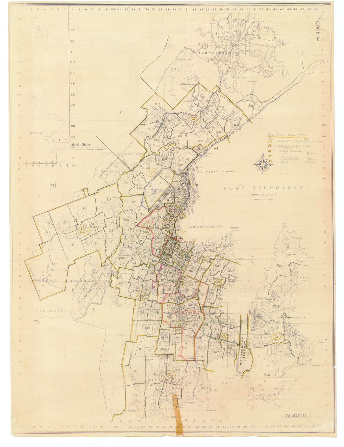 Annotated Plan of Port Nicholson