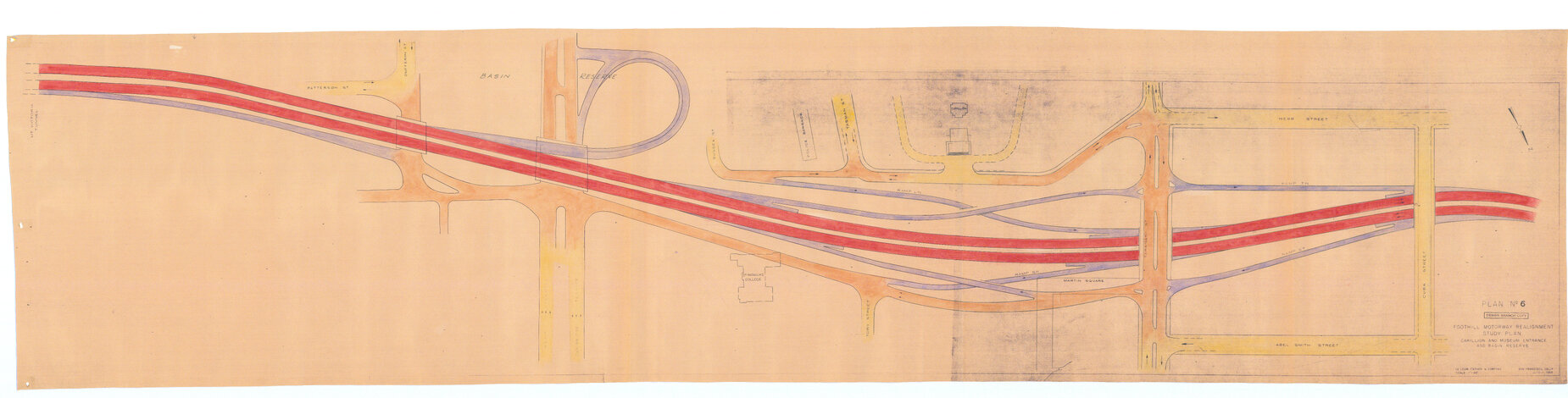 Foothill Motorway Realignment Study Plan, Plan 6