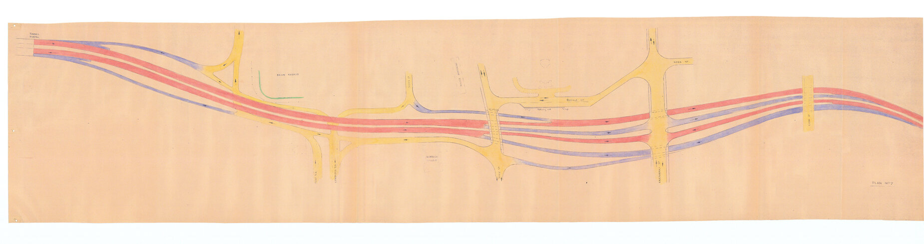 Foothill Motorway Realignment Study Plan, Plan 7
