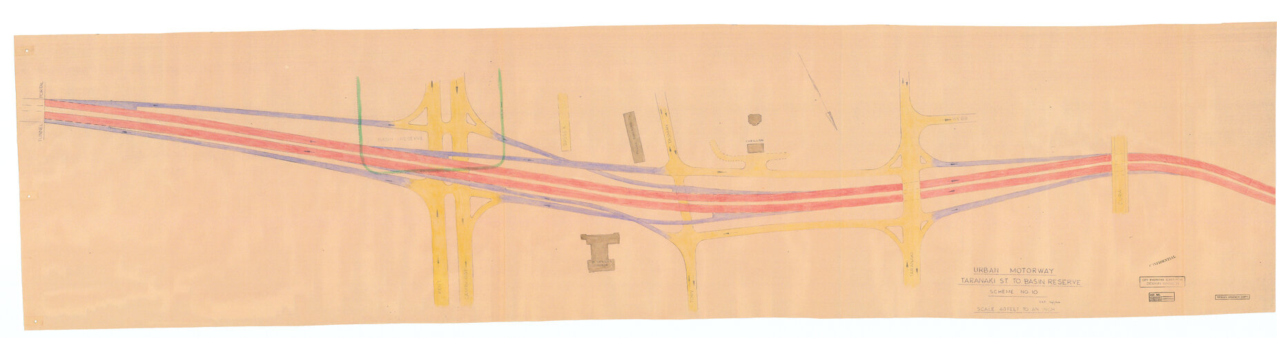 Wellington Urban Motorway - Taranaki Street to Basin Reserve, scheme 10