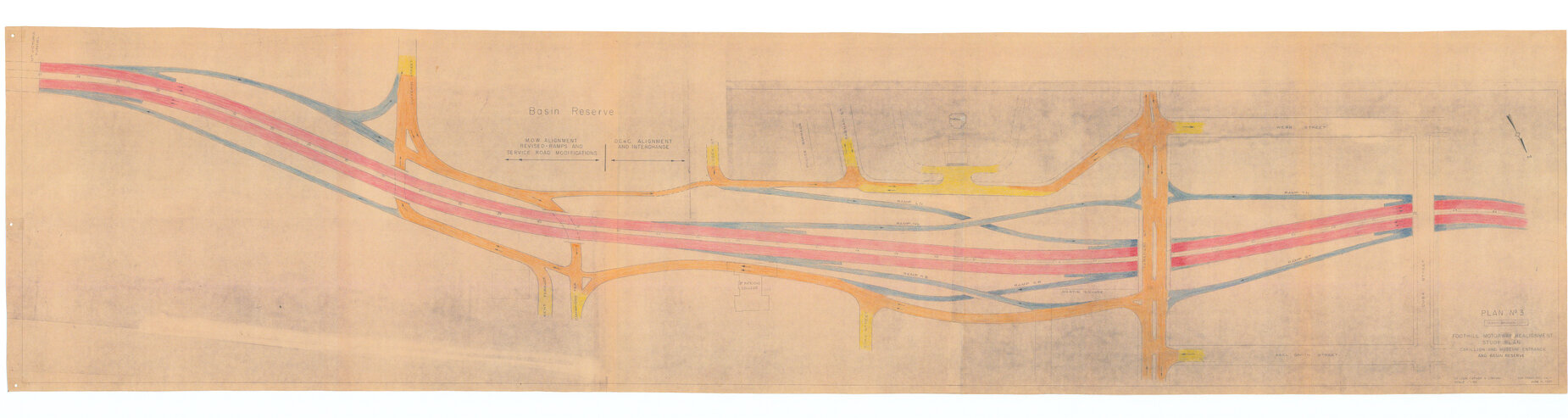 Foothill Motorway Realignment Study Plan, Plan 3