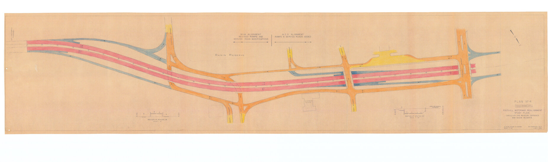 Foothill Motorway Realignment Study Plan, Plan 4