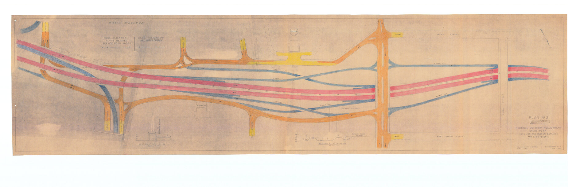 Foothill Motorway Realignment Study Plan, Plan 2