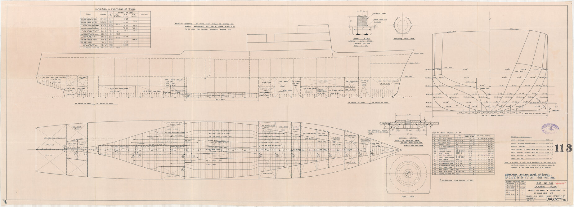 [TSMV Hawea], docking plan