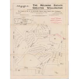 Plan from Maranui Land Company in connection with tramline from Wha Street to Buckingham Street (via Tavistock Road)