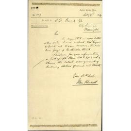 Wellington - Napier Railway, latest arrangement of railway station grounds and streets