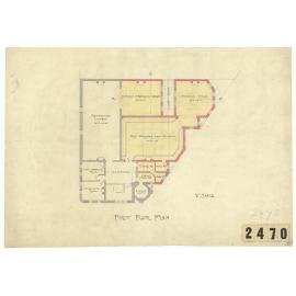 Central Public Library, proposed additions, sheet 2, first floor plan