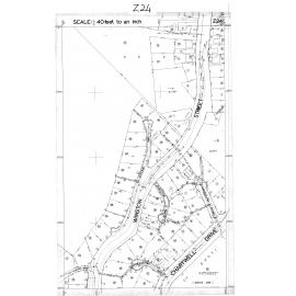 40 Foot to an Inch Record Sheet, sheet Z24