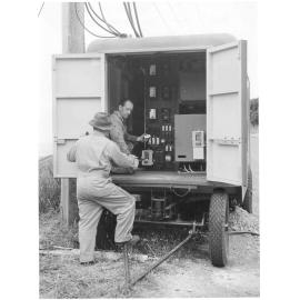 Mobile substation, view of L.T switchboard