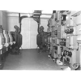 Interior of Whitmore Street substation