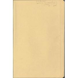 City Bylaws, Booklets on Serviceman's Graves etc