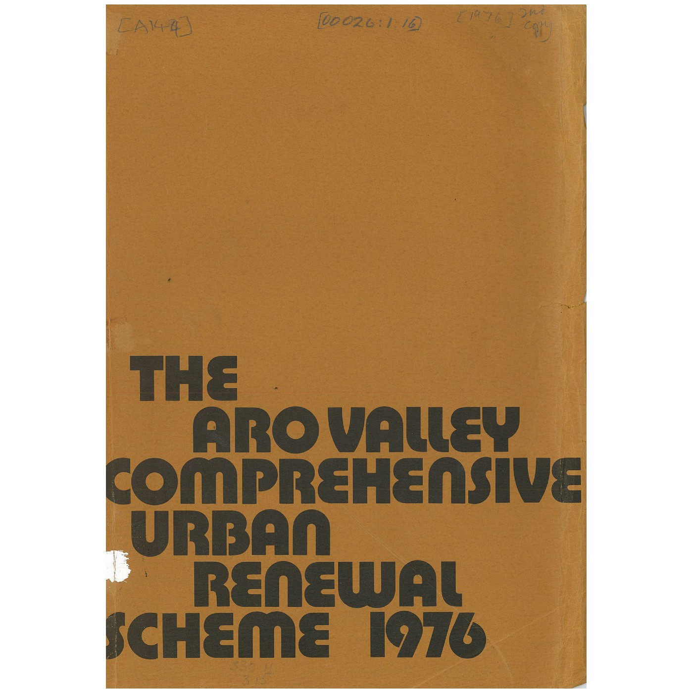 The Aro Valley Comprehensive Urban Renewal Scheme 1976