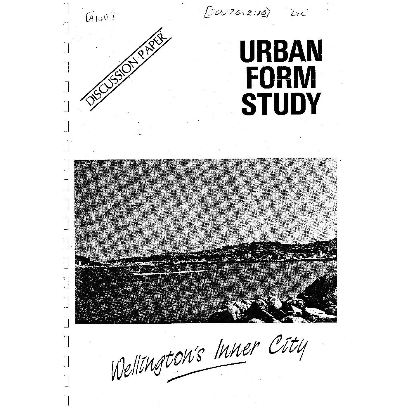 Wellington's Inner City Urban Form Study (Discussion Paper)