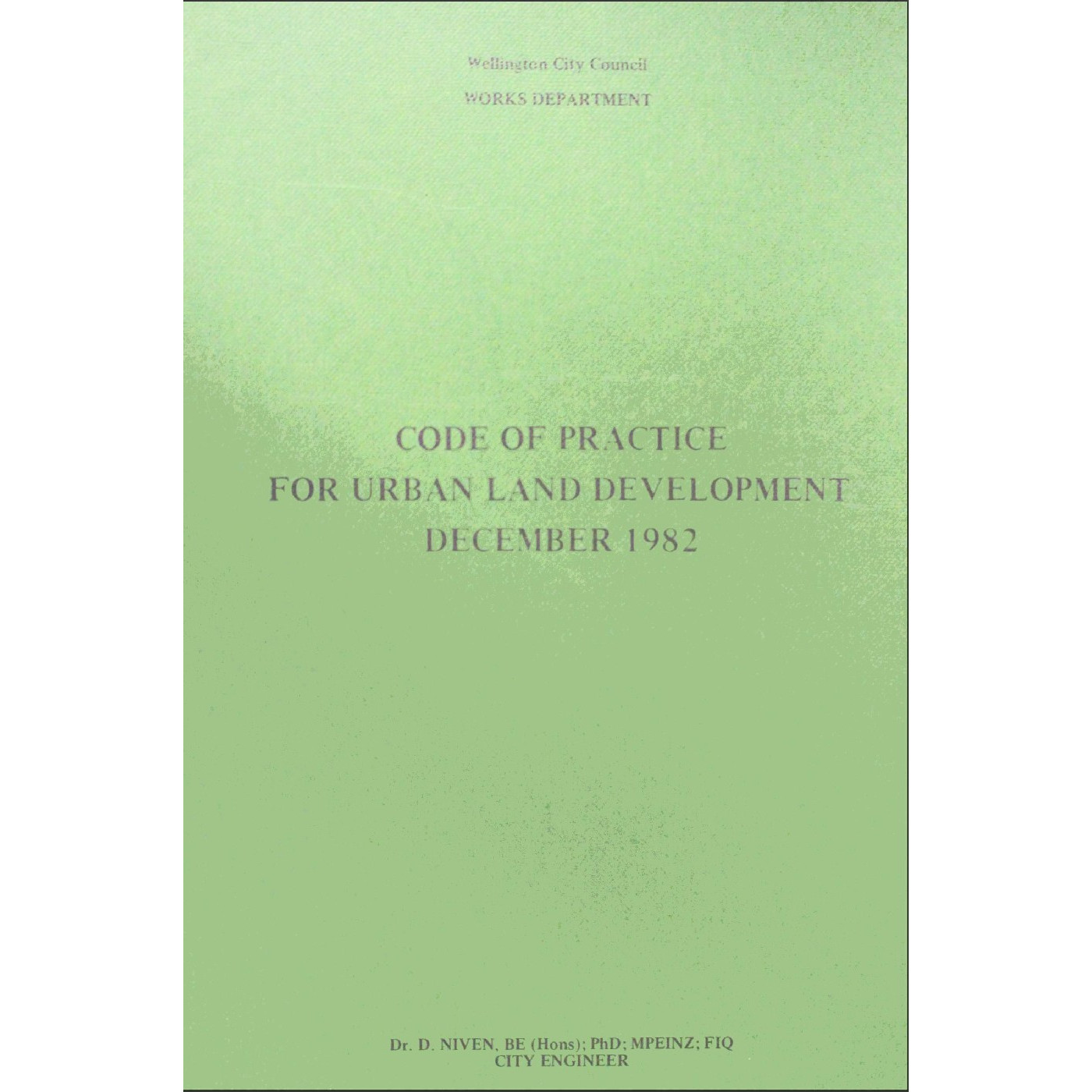 Code of Practice for Urban Land Development