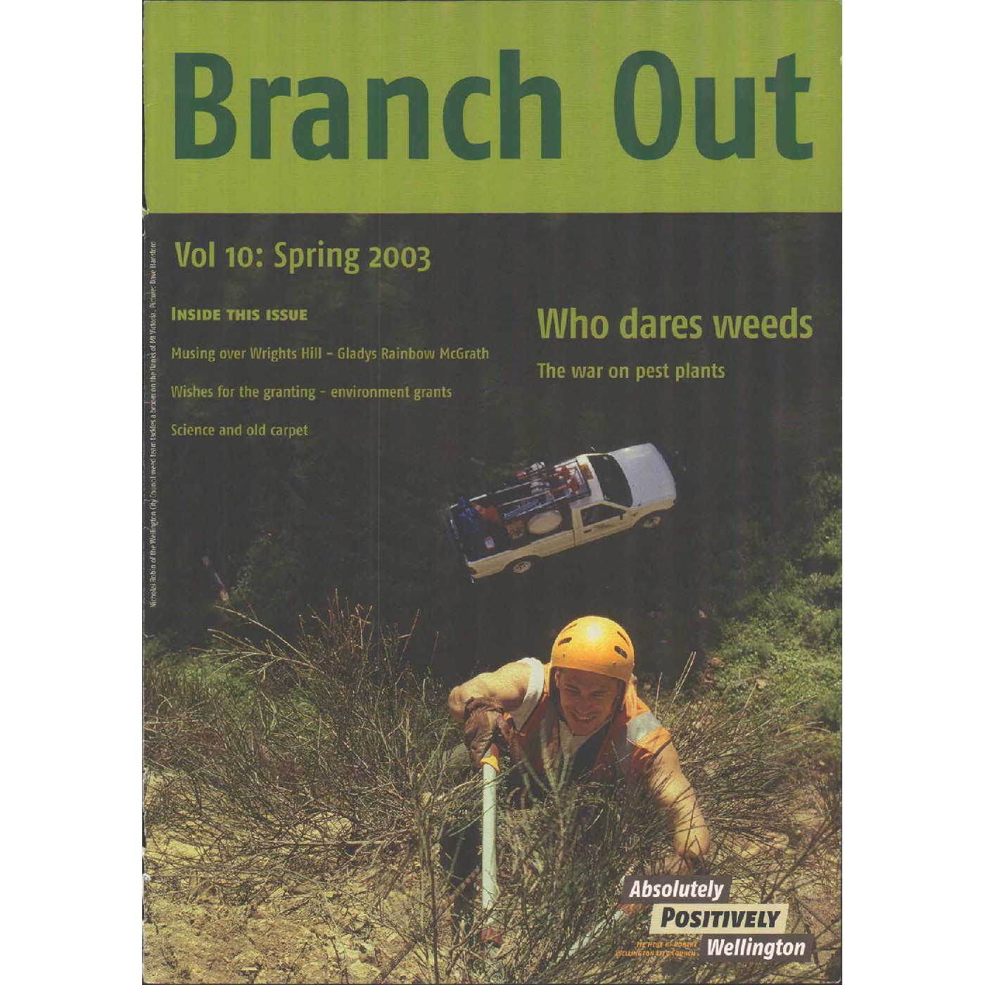 Branch Out Newsletter Volume 10 - Spring 2003