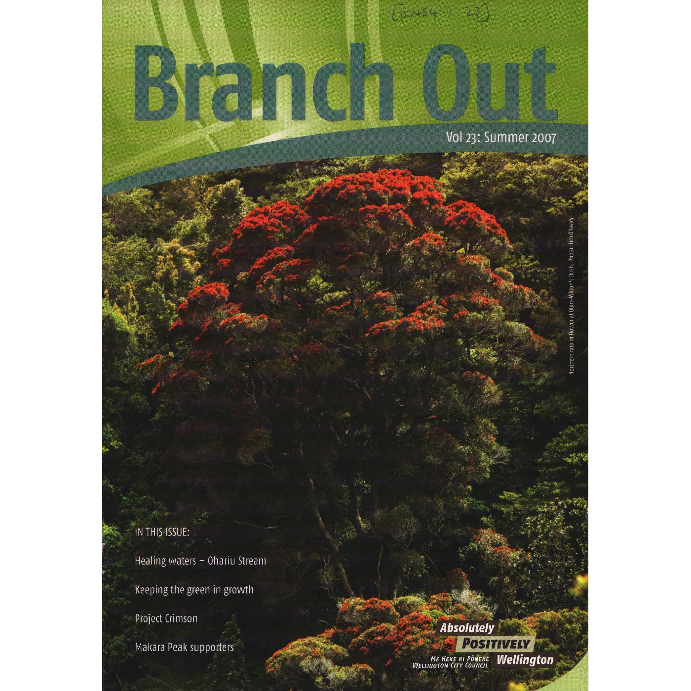 Branch Out Newsletter Volume 23 - Summer 2007