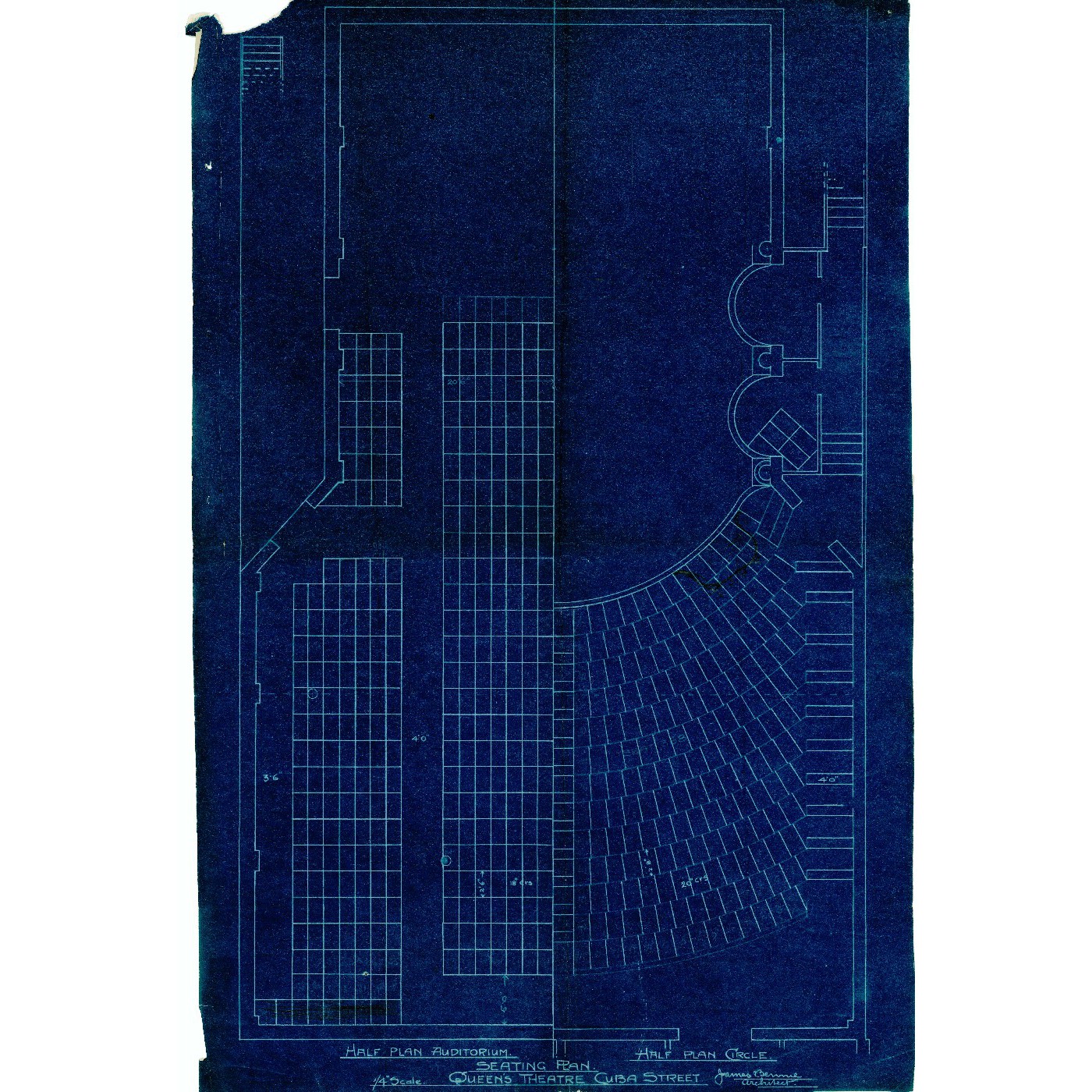 Theatre and hall seating plans, Q