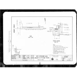 29 Wright Street, Path Retaining Wall