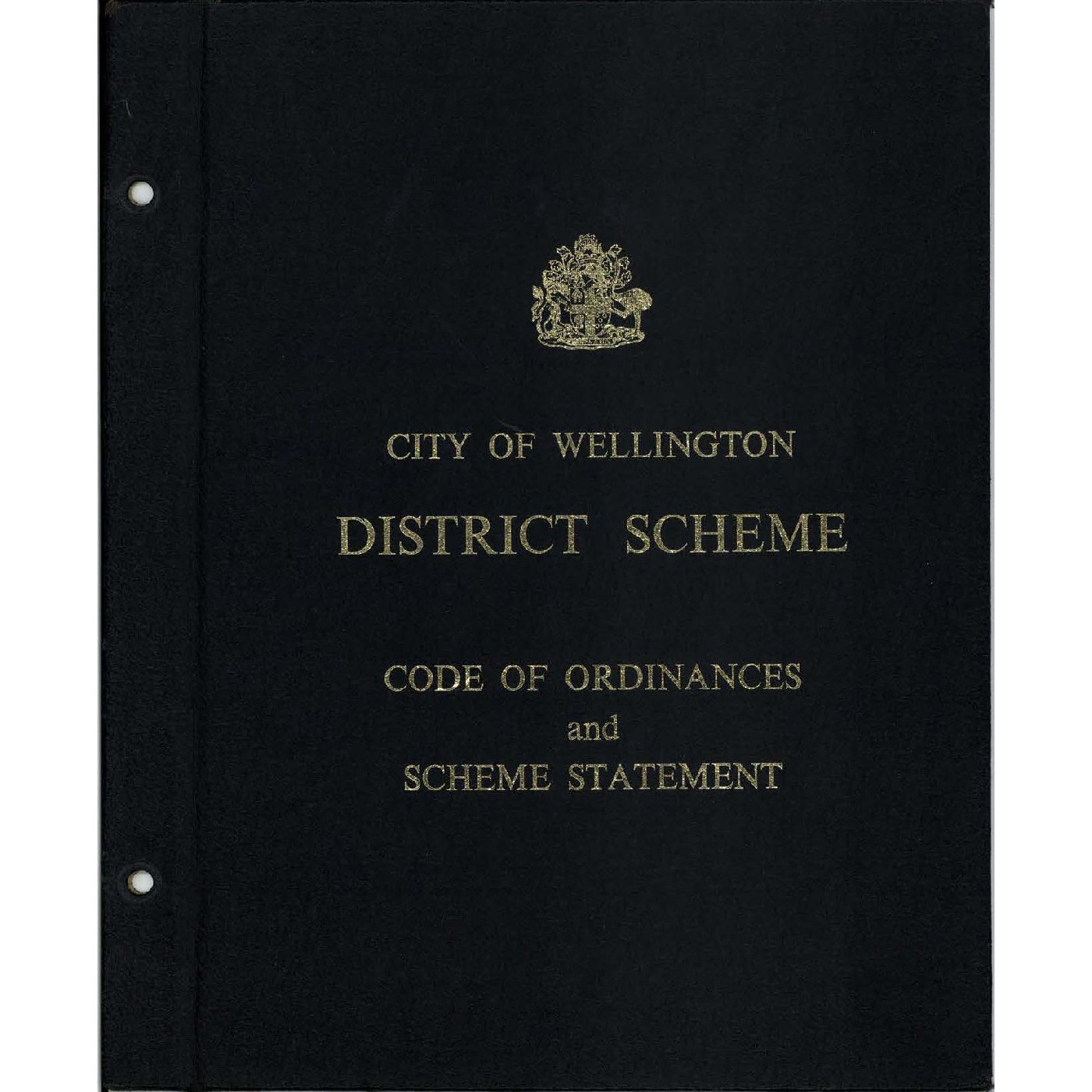 City of Wellington, District Scheme, Code of Ordinances and Scheme Statement, October 1968